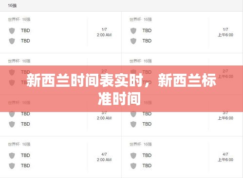 新西兰时间表实时，新西兰标准时间 